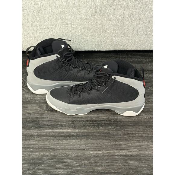 Air Jordan 9 Retro Charcoal Black Grey Red Men’s Size 11.5 Excellent No Box - Picture 6 of 9